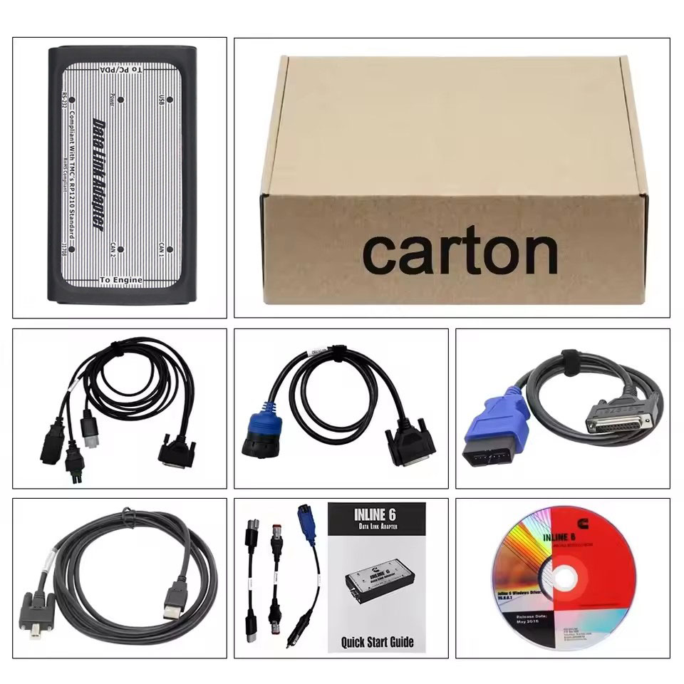 Heavy Equipment Diagnostic Tool - Câble de diagnostic OBD2 pour Cummins
