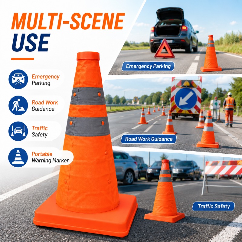 Cône de signalisation pliable  - Road Traffic Cone avis et prix