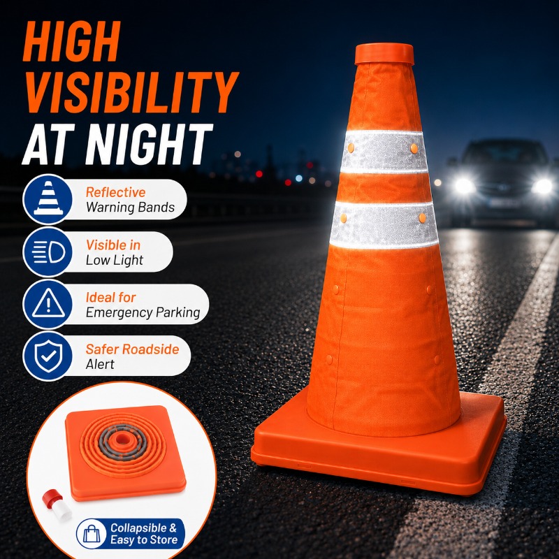 Cône de signalisation pliable  - Road Traffic Cone avis et prix