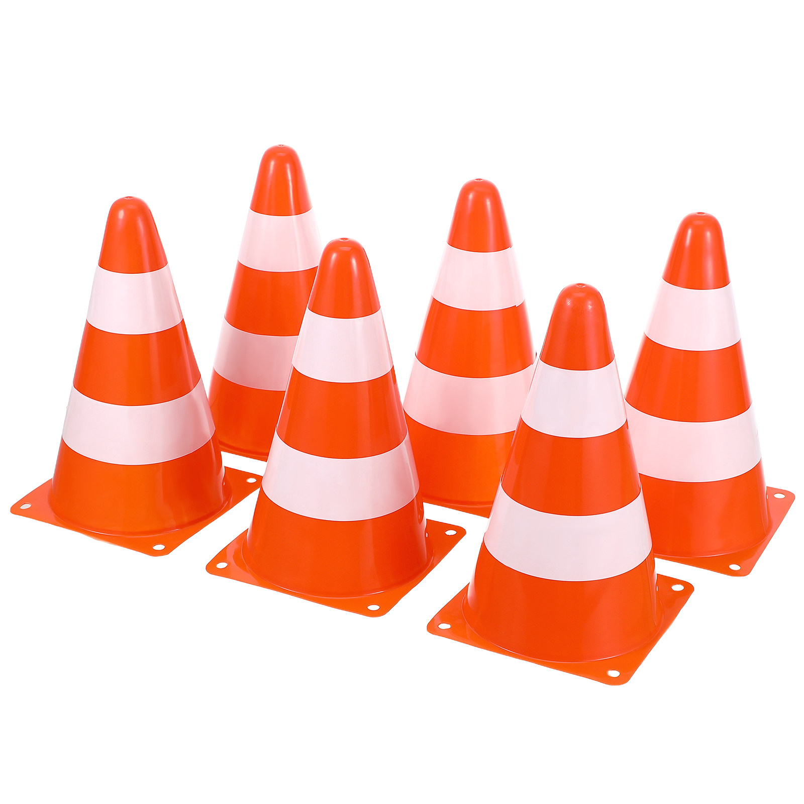 6 cônes de signalisation réflé - Road Traffic Cone avis et prix